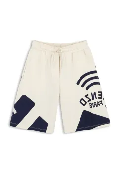 Kenzo Kids pantaloni scurti din bumbac pentru copii culoarea bej, K61116 imagine