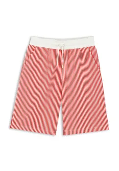 Kenzo Kids pantaloni scurti din bumbac pentru copii culoarea rosu, talie reglabila, K61121 imagine
