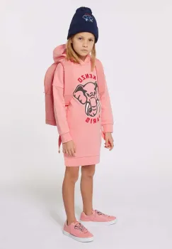 Kenzo Kids rochie din bumbac pentru copii culoarea roz, mini, drept, K60660 imagine