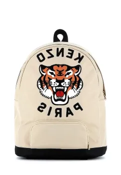 Kenzo Kids rucsac culoarea bej, mare, cu imprimeu, K61221 imagine