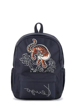 Kenzo Kids rucsac culoarea bleumarin, mare, cu imprimeu, K61222 imagine