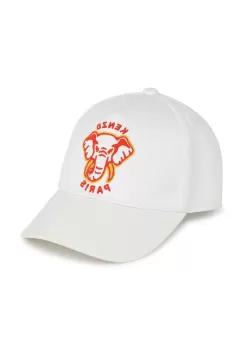 Kenzo Kids sapca din bumbac pentru copii culoarea alb, cu imprimeu imagine