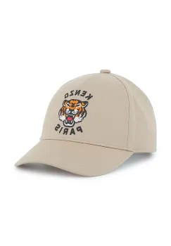 Kenzo Kids sapca din bumbac pentru copii culoarea bej, K61212 imagine