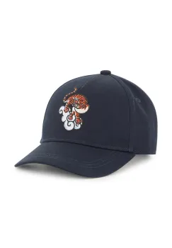 Kenzo Kids sapca din bumbac pentru copii culoarea bleumarin, K61218 imagine