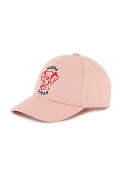 Kenzo Kids sapca din bumbac pentru copii culoarea portocaliu, cu imprimeu, K60880 imagine