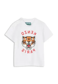 Kenzo Kids tricou de bumbac pentru copii culoarea alb, cu imprimeu, K60977 imagine