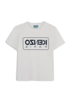 Kenzo Kids tricou de bumbac pentru copii culoarea alb, cu imprimeu, K61142 imagine