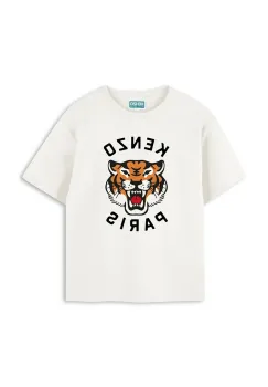 Kenzo Kids tricou de bumbac pentru copii culoarea alb, cu imprimeu, K61505 imagine