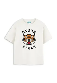Kenzo Kids tricou de bumbac pentru copii culoarea alb, cu imprimeu, K61505 imagine