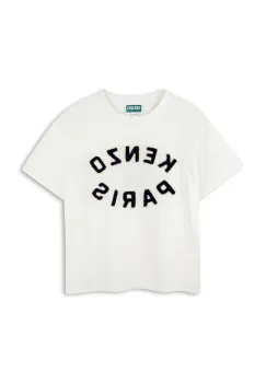Kenzo Kids tricou de bumbac pentru copii culoarea alb, cu imprimeu, K61508 imagine