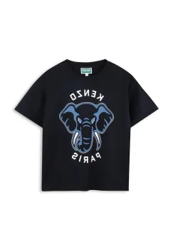 Kenzo Kids tricou de bumbac pentru copii culoarea bleumarin, cu imprimeu, K61446 imagine