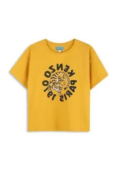 Kenzo Kids tricou de bumbac pentru copii culoarea galben, K60916 imagine