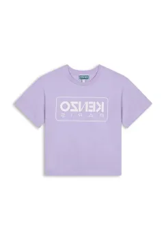 Kenzo Kids tricou de bumbac pentru copii culoarea violet, K60704 imagine