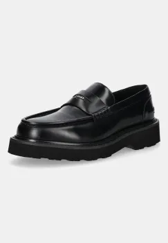 Kenzo mocasini de piele Ukio Loafers culoarea negru, FF55LO110L52.99 imagine