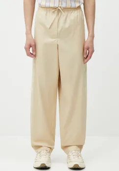 Kenzo pantaloni de bumbac culoarea bej, FF55PA5019SC.11 imagine