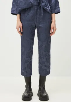 Kenzo pantaloni din amestec de in femei, drept, medium waist, FF52PA0939JG.67 imagine