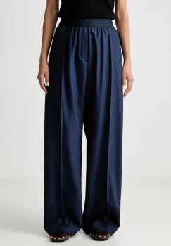 Kenzo pantaloni wide leg pentru femei din lana imagine