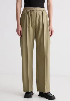 Kenzo pantaloni wide leg pentru femei din lana imagine