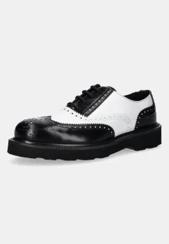 Kenzo pantofi de piele Ukio Brogue culoarea alb, FF65DB114L52.01 imagine