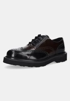 Kenzo pantofi de piele Ukio Brogue culoarea negru, FF65DB114L52.91 imagine