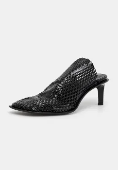 Kenzo papuci Mule culoarea negru, cu toc cui, FF52MU140L64.99 imagine
