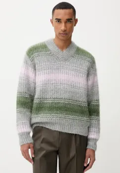 Kenzo pulover de lana culoarea gri, calduros, FF65PU7423CG imagine