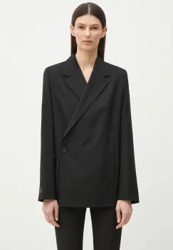 Kenzo sacou de lana culoarea negru, un singur rand de nasturi, uni, FF52VE2589RA.99 imagine