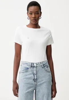 Kenzo tricou din bumbac culoarea alb, FF62TS2584SO imagine