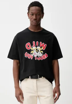 Kenzo tricou din bumbac culoarea negru, cu imprimeu, FG55TS2064SG imagine