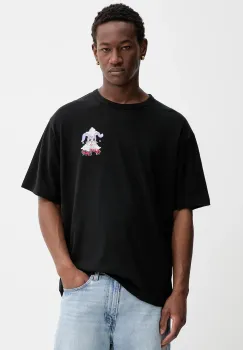 Kenzo tricou din bumbac culoarea negru, cu imprimeu, FG55TS4014SK imagine