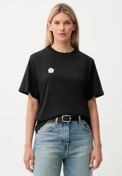 Kenzo tricou din bumbac culoarea negru, FF52TS5524SO imagine