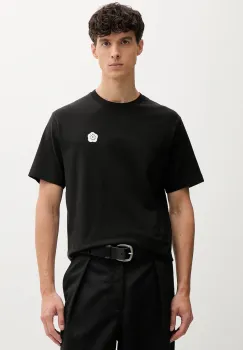 Kenzo tricou din bumbac culoarea negru, uni, FF55TS2004SG imagine