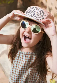 Ki ET LA ochelari de soare copii Lion culoarea bej imagine