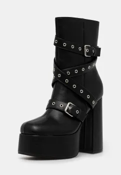 Koi Footwear botine Altmeri culoarea negru, cu toc drept, izolare usoara, DBP94 imagine