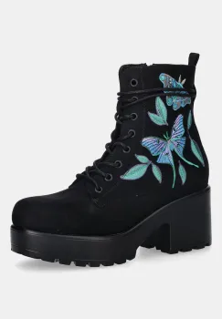 Koi Footwear botine cu toc drept, Butterfly Dune imagine