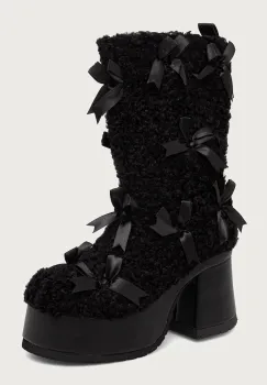 Koi Footwear  botine cu toc pentru femei Kensei Shearling imagine