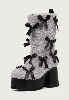 Koi Footwear  botine cu toc pentru femei Kensei Shearling imagine