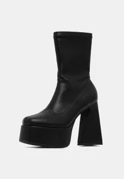 Koi Footwear botine culoarea negru, cu toc drept, Rakot imagine