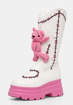 Koi Footwear cizme femei, culoarea alb, cu platforma, izolare usoara, SWD-75 imagine