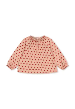 Konges Slojd bluza copii CHLEO BLOUSE OCS culoarea rosu, modelator, KS101456 imagine