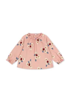 Konges Slojd bluza copii CHLEO BLOUSE OCS culoarea roz, modelator, KS101456 imagine
