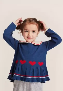 Konges Slojd bluza copii culoarea albastru marin imagine