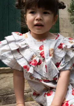 Konges Slojd bluza de bumbac pentru copii culoarea rosu, modelator imagine