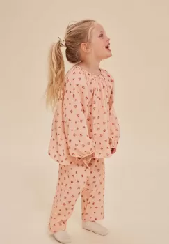 Konges Slojd bluza de bumbac pentru copii culoarea roz, modelator imagine