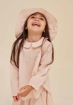 Konges Slojd bluza de bumbac pentru copii culoarea roz, neted imagine