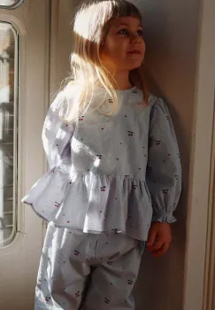 Konges Slojd bluza de bumbac pentru copii EVIA BLOUSE GOTS KS101395 imagine
