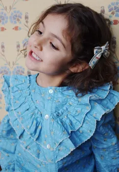 Konges Slojd bluza de bumbac pentru copii KIM FRILL BLOUSE GOTS modelator, KS101546 imagine