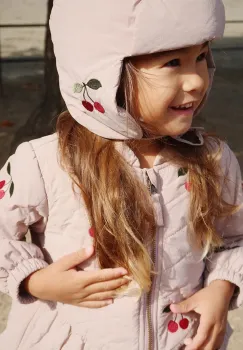 Konges Slojd caciula bebe JUNO HAT culoarea roz, KS103486 imagine