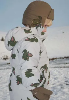 Konges Slojd caciula copii JUNO HAT culoarea verde, din tricot gros, KS101247 imagine