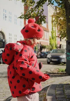 Konges Slojd caciula LADYBUG BERET culoarea rosu, KS103494 imagine